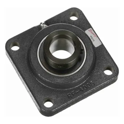 767538 Browning Mounted Cast Iron Four Bolt Flange Ball Bearing, Catalog Number: VF4E-219, 1.188" - Straight Bore.