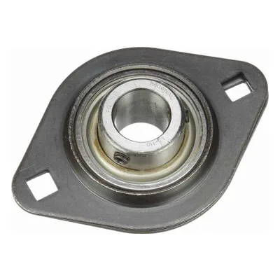 766780 Browning Mounted Stamped Steel Two Bolt Flange Ball Bearing, Catalog Number: SSF2S-110, 0.625" - Straight Bore.