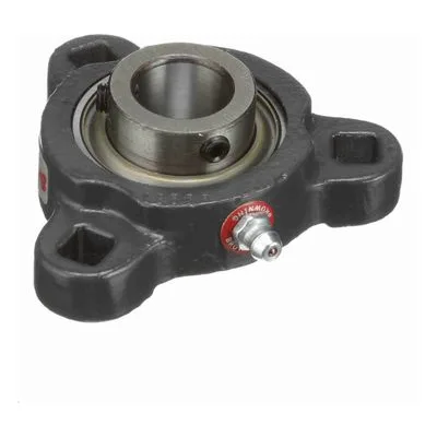 767606 Browning Mounted Ductile Iron Three Bolt Flange Ball Bearing, Catalog Number: VF3S-112M, 0.75" - Straight Bore.