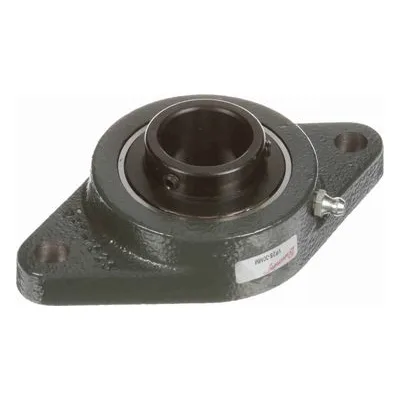 732666 Browning Mounted Cast Iron Two Bolt Flange Ball Bearing, Catalog Number: VF2S-30MM, 1.181" - Straight Bore.