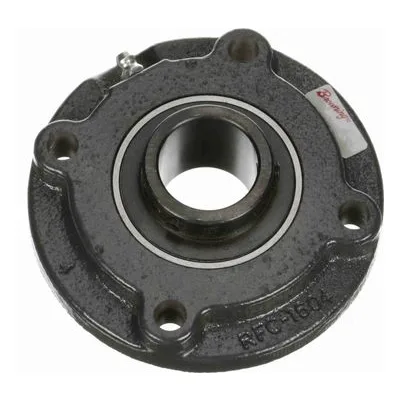 767150 Browning Mounted Cast Iron Flange Cartridge Ball Bearing, Catalog Number: VFCS-219, 1.188" - Straight Bore.