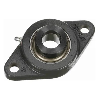 767299 Browning Mounted Cast Iron Two Bolt Flange Ball Bearing, Catalog Number: VF2E-114, 0.875" - Straight Bore.