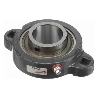 767593 Browning Mounted Ductile Iron Two Bolt Flange Ball Bearing, Catalog Number: VF2S-122M, 1.375" - Straight Bore.