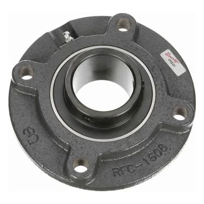 767159 Browning Mounted Cast Iron Flange Cartridge Ball Bearing, Catalog Number: VFCS-231, 1.938" - Straight Bore.