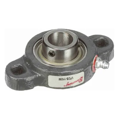 767840 Browning Mounted Ductile Iron Two Bolt Flange Ball Bearing, Catalog Number: VF2S-110M, 0.625" - Straight Bore.