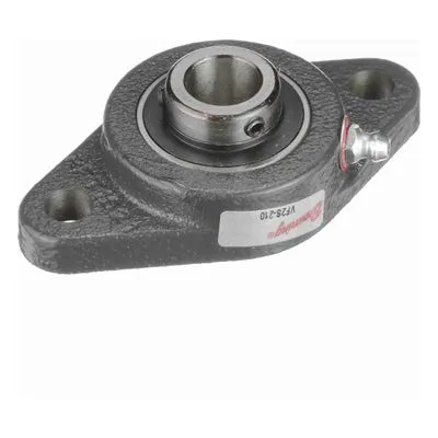 767400 Browning Mounted Cast Iron Two Bolt Flange Ball Bearing, Catalog Number: VF2S-210, 0.625" - Straight Bore.