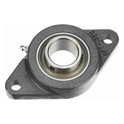 767591 Browning Mounted Cast Iron Two Bolt Flange Ball Bearing, Catalog Number: VF2S-120S, 1.25" - Straight Bore.