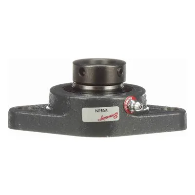 767901 Browning Mounted Cast Iron Two Bolt Flange Ball Bearing, Catalog Number: VF2E-214, 0.875" - Straight Bore.