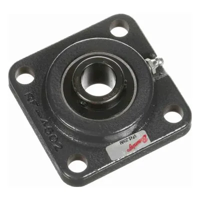 732673 Browning Mounted Cast Iron Four Bolt Flange Ball Bearing, Catalog Number: VF4S-20MM, 0.787" - Straight Bore.