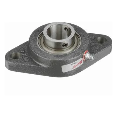 767585 Browning Mounted Cast Iron Two Bolt Flange Ball Bearing, Catalog Number: VF2S-116, 1" (25.4mm) - Straight Bore.