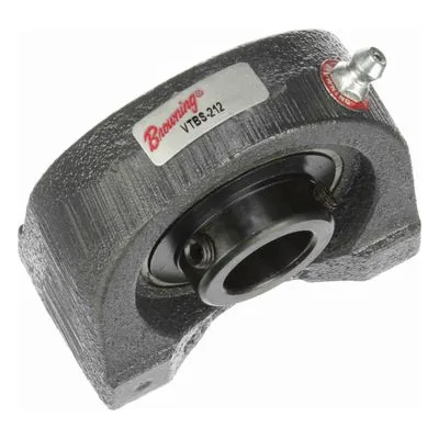 767436 Browning Mounted Cast Iron Tapped Base Pillow Block Ball Bearing, Catalog Number: VTBS-212, 0.75" Straight Bore.