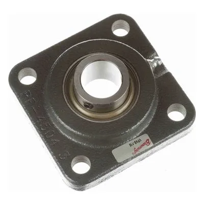 767734 Browning Mounted Cast Iron Four Bolt Flange Ball Bearing, Catalog Number: VF4S-114, 0.875" - Straight Bore.