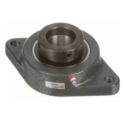 767654 Browning Mounted Cast Iron Two Bolt Flange Ball Bearing, Catalog Number: VF2E-224, 1.5" (38.1mm) - Straight Bore.