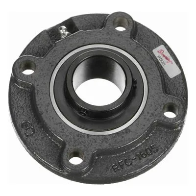 767154 Browning Mounted Cast Iron Flange Cartridge Ball Bearing, Catalog Number: VFCS-223, 1.438" - Straight Bore.
