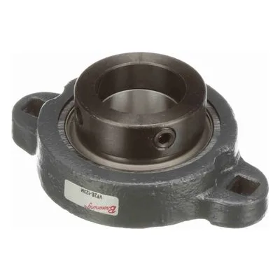 767800 Browning Mounted Ductile Iron Two Bolt Flange Ball Bearing, Catalog Number: VF2E-123M, 1.438" - Straight Bore.