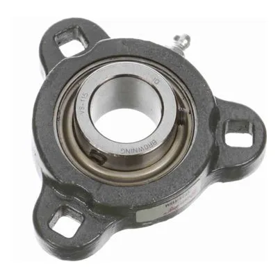 767728 Browning Mounted Ductile Iron Three Bolt Flange Ball Bearing, Catalog Number: VF3S-115M, 0.938" - Straight Bore.