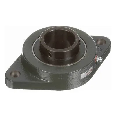 767691 Browning Mounted Cast Iron Two Bolt Flange Ball Bearing, Catalog Number: VF2S-228, 1.75" - Straight Bore.