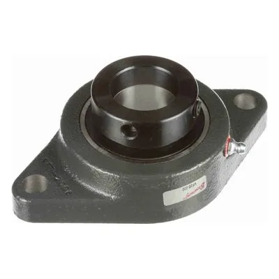 767853 Browning Mounted Cast Iron Two Bolt Flange Ball Bearing, Catalog Number: VF2E-222, 1.375" - Straight Bore.