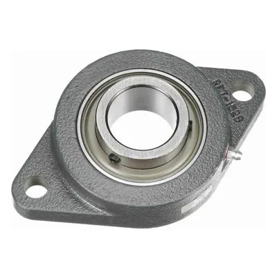 767867 Browning Mounted Cast Iron Two Bolt Flange Ball Bearing, Catalog Number: VF2S-132, 2" (50.8mm) - Straight Bore.