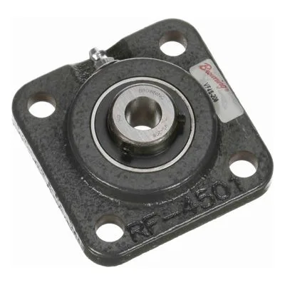 767629 Browning Mounted Cast Iron Four Bolt Flange Ball Bearing, Catalog Number: VF4S-208, 0.5" - Straight Bore.