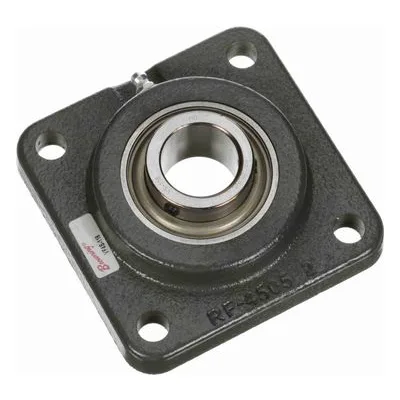 767595 Browning Mounted Cast Iron Four Bolt Flange Ball Bearing, Catalog Number: VF4S-118, 1.125" - Straight Bore.