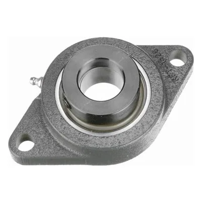 767621 Browning Mounted Cast Iron Two Bolt Flange Ball Bearing, Catalog Number: VF2E-120, 1.25" - Straight Bore.