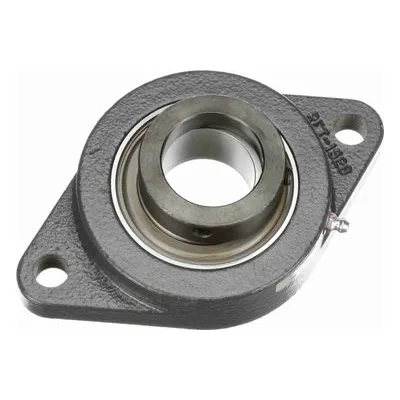 767870 Browning Mounted Cast Iron Two Bolt Flange Ball Bearing, Catalog Number: VF2E-127, 1.688" - Straight Bore.