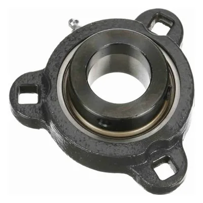 767795 Browning Mounted Ductile Iron Three Bolt Flange Ball Bearing, Catalog Number: VF3E-122M, 1.375" - Straight Bore.