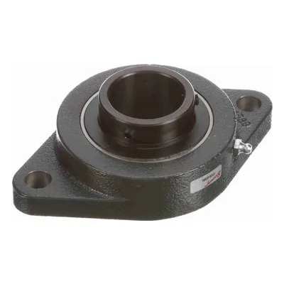732669 Browning Mounted Cast Iron Two Bolt Flange Ball Bearing, Catalog Number: VF2S-45MM, 1.772" - Straight Bore.