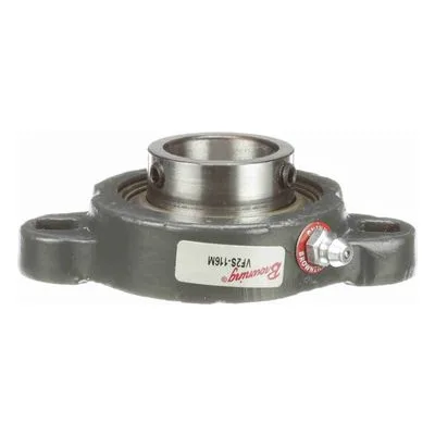 767586 Browning Mounted Ductile Iron Two Bolt Flange Ball Bearing, Catalog Number: VF2S-116M, 1" - Straight Bore.