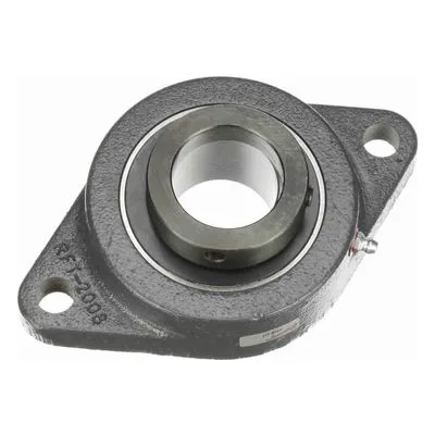 767902 Browning Mounted Cast Iron Two Bolt Flange Ball Bearing, Catalog Number: VF2E-227, 1.688" - Straight Bore.