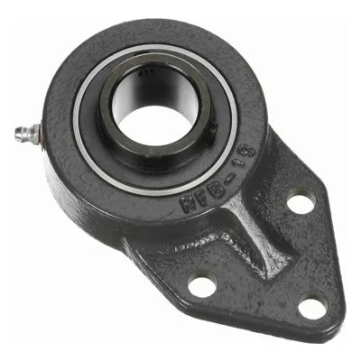 764427 Browning Mounted Cast Iron Three Bolt Flange Bracket Ball Bearing, Catalog Number: VFBS-219, 1.188" Straight Bore.