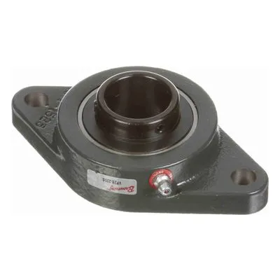 767849 Browning Mounted Cast Iron Two Bolt Flange Ball Bearing, Catalog Number: VF2S-220S, 1.25" - Straight Bore.