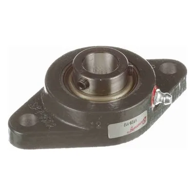 767605 Browning Mounted Cast Iron Two Bolt Flange Ball Bearing, Catalog Number: VF2S-112, 0.75" - Straight Bore.