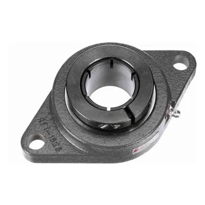 766964 Browning Mounted Cast Iron Two Bolt Flange Ball Bearing, Catalog Number: VF2B-224, 1.5" (38.1mm) - Straight Bore.