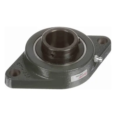 732667 Browning Mounted Cast Iron Two Bolt Flange Ball Bearing, Catalog Number: VF2S-35MM, 1.378" - Straight Bore.