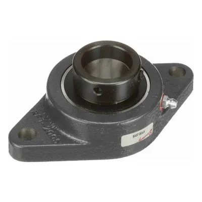 767851 Browning Mounted Cast Iron Two Bolt Flange Ball Bearing, Catalog Number: VF2E-220S, 1.25" - Straight Bore.