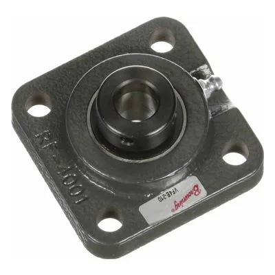 767356 Browning Mounted Cast Iron Four Bolt Flange Ball Bearing, Catalog Number: VF4E-210, 0.625" - Straight Bore.