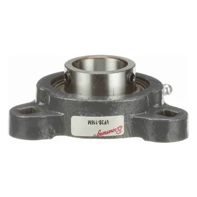 767597 Browning Mounted Ductile Iron Three Bolt Flange Ball Bearing, Catalog Number: VF3S-116M, 1" - Straight Bore.