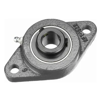 732664 Browning Mounted Cast Iron Two Bolt Flange Ball Bearing, Catalog Number: VF2S-20MM, 0.787" - Straight Bore.