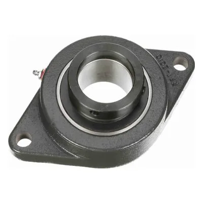 767966 Browning Mounted Cast Iron Two Bolt Flange Ball Bearing, Catalog Number: VF2E-235, 2.188" - Straight Bore.