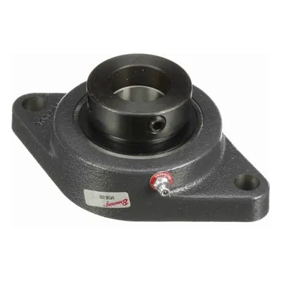 767374 Browning Mounted Cast Iron Two Bolt Flange Ball Bearing, Catalog Number: VF2E-220, 1.25" - Straight Bore.
