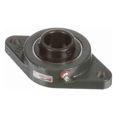 767445 Browning Mounted Cast Iron Two Bolt Flange Ball Bearing, Catalog Number: VF2S-219, 1.188" - Straight Bore.