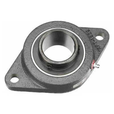 765593 Browning Mounted Cast Iron Two Bolt Flange Ball Bearing, Catalog Number: VF2S-232S, 2" (50.8mm) - Straight Bore.