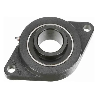 766224 Browning Mounted Cast Iron Two Bolt Flange Ball Bearing, Catalog Number: VF2S-332, 2" (50.8mm) - Straight Bore.