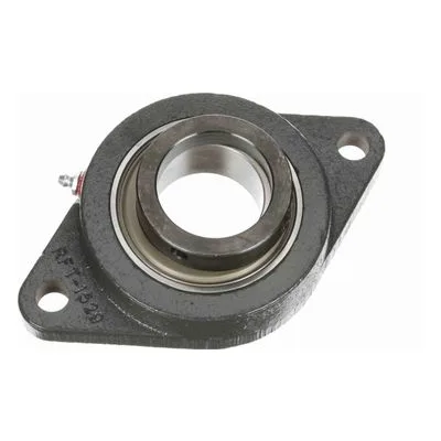767332 Browning Mounted Cast Iron Two Bolt Flange Ball Bearing, Catalog Number: VF2E-132S, 2" (50.8mm) - Straight Bore.