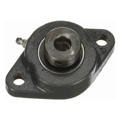 767805 Browning Mounted Cast Iron Two Bolt Flange Ball Bearing, Catalog Number: VF2E-208, 0.5" (12.7mm) - Straight Bore.