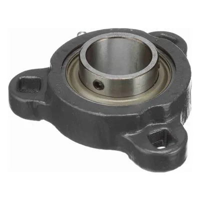 767746 Browning Mounted Ductile Iron Three Bolt Flange Ball Bearing, Catalog Number: VF3S-120SM, 1.25" - Straight Bore.