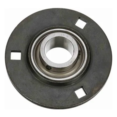 766793 Browning Mounted Stamped Steel Three Bolt Flange Ball Bearing, Catalog Number: SSF3S-119, 1.188" - Straight Bore.