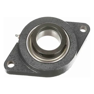767968 Browning Mounted Cast Iron Two Bolt Flange Ball Bearing, Catalog Number: VF2E-135, 2.188" - Straight Bore.